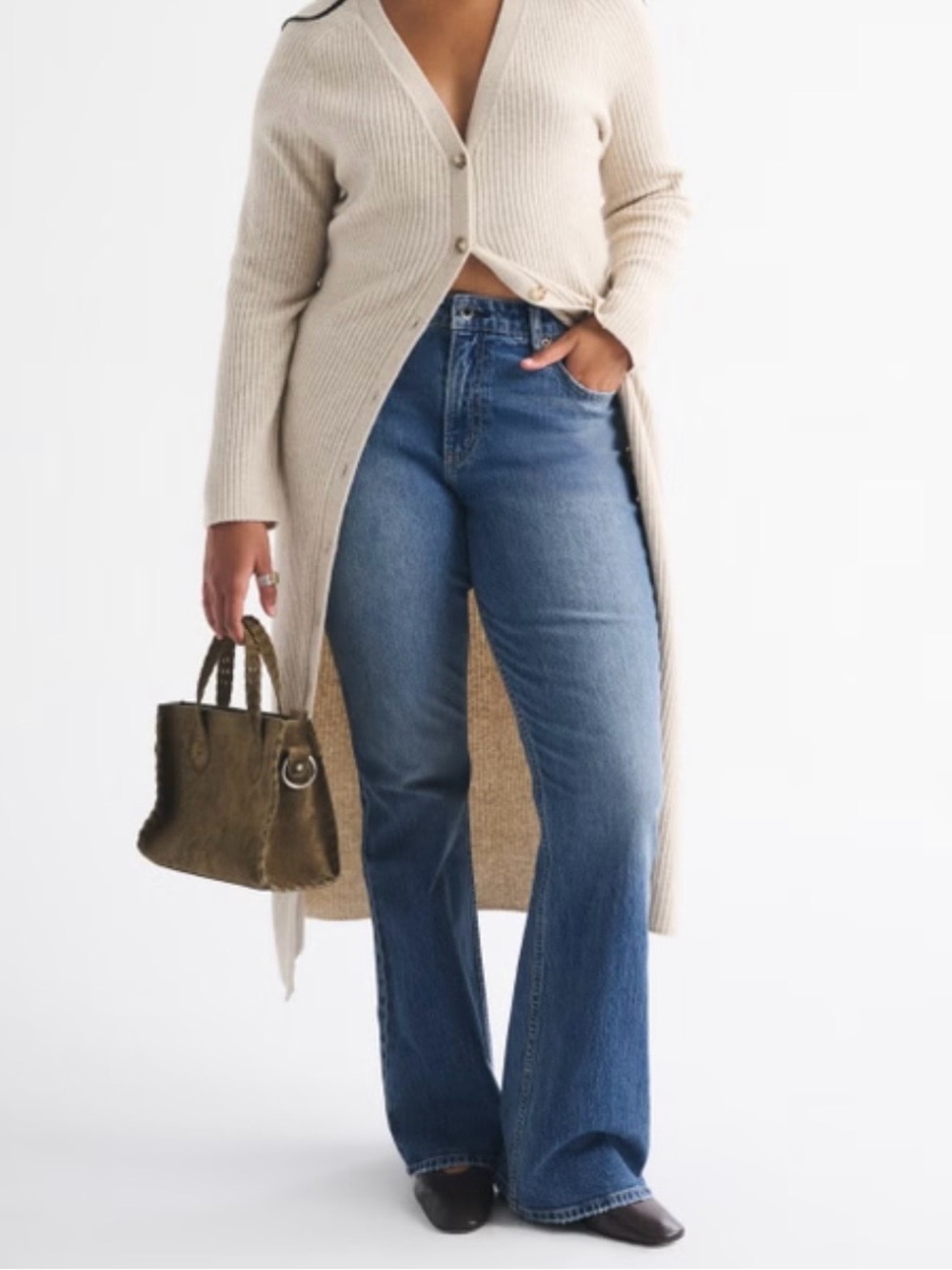 NWT A&F Archive | Signature Stretch  Curve Love High Rise Bootcut Jean